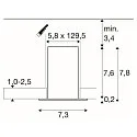 SLV Luminaria de techo GLENOS® PRO UGR < 19, apto para puestos de trabajo VDU IP20, negro, barnizado regulable
