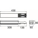 SLV Alimentación del sistema de iluminación en línea continua EASYLIGHT FOB 300 7 25 BK 7 polos, negro