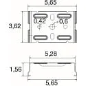 SLV Sistema de iluminación de fila continua montaje en el techo EASYLIGHT SCF M6 BK, negro