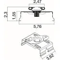 SLV light strip system ceiling mounting EASYLIGHT STM BK surface-mounted version, black