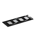 SLV LED panel PAVANNO 1200/300 UGR < 19, suitable for VDU workstation, dimmable 22W 3440lm 3000|4000K 45° CRI 80-89