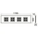 SLV LED panel PAVANNO 1200/300 UGR < 19, suitable for VDU workstation, dimmable 22W 3440lm 3000|4000K 45° CRI 80-89