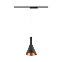 1-phase pendant luminaire LALU® SET CONE 15 with shade, CCT Switch, set of 1 IP20, black dimmable