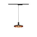 1-phase pendant luminaire LALU® SET PLATE 22 with shade, CCT Switch, set of 1 IP20, black dimmable