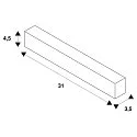 SLV Suspensión del techo P-LIGHT, blanco