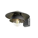 Luminaria de pared SEJERO E27 IP65, antracita regulable