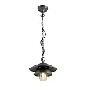 Luminaria colgante SEJERO E27 IP65, antracita regulable