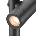 SLV Luminaria con pincho de tierra HELIA SLIM POLE SINGLE con enchufe IP65, negro