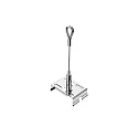 light strip system cord suspension eyelet EASYLIGHT, stainless steel