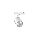 Foco trifásico TRACKSPOT P giratorio, apto para puestos de trabajo VDU IP20, blanco 