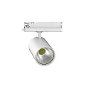 Foco trifásico TRACKSPOT P giratorio, apto para puestos de trabajo VDU IP20, blanco regulable