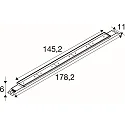Luminaria de techo BATTEN INDUSTRY P IP23, blanco regulable