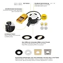 SLV Luminaria empotrable para techos UNIVERSAL DOWNLIGHT FIX con tapa IP65, negro regulable