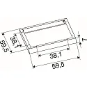 SLV Marco de montaje PANEL P | PAVANNO, blanco