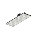 3-phase luminaire TRACK PANEL IP20, black dimmable