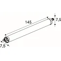 SLV Luminaria para locales húmedos TUBULAR P 150 IP66, blanco regulable
