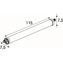 SLV damp-proof luminaire TUBULAR P 120 IP66, white dimmable