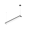 Luminaria colgante WORKLIGHT P LINE 150 apto para puestos de trabajo VDU IP20, negro regulable
