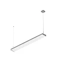 Luminaria colgante WORKLIGHT P LINE 150 apto para puestos de trabajo VDU IP20, plata regulable