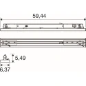 Foco trifásico TRACK LINE S 3PH 39 830/835/840 DWB BK D controlable por DALI, CCT Switch IP20, negro regulable