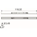 SLV Foco trifásico TRACK LINE M 3PH 84 830/835/840 DWB WH CCT Switch, conmutable IP20, blanco 