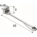 SLV Conector RETRO CON 4P002 4 polos, blanco