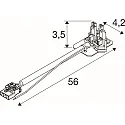 SLV Conector RETRO CON 4P005 4 polos, blanco
