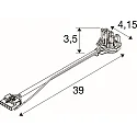 SLV Conector RETRO CON 6P101 6 polos, blanco