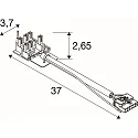 SLV plug-in connector RETRO CON 6P103 6-pole, white