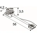 SLV Conector RETRO CON 6P104 6 polos, blanco