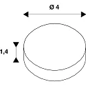 SLV Aro para GRIP! M, blanco