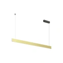 SLV Luminaria colgante LINIUS 150 PD DALI ROSETTE controlable por DALI, con baldaquino IP20, latón regulable