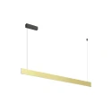 SLV Luminaria colgante LINIUS 150 PD DALI ROSETTE controlable por DALI, con baldaquino IP20, latón regulable