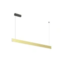 SLV Luminaria colgante LINIUS 150 PD DALI ROSETTE controlable por DALI, con baldaquino IP20, latón regulable