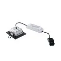 SLV Luminaria empotrable FRAME BASIC LED SET incl. conductor, negro 450lm 3000K 90° 90° CRI 80