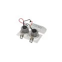 SLV LED Downlight Set NEW TRIA II DL SQUARE Recessed luminaire, 2x6W, 38°, 2700K, incl. driver, clip springs, white