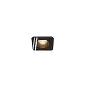 Luminaria empotrable para techos PATTA-F SQUARE angular, rígido, retroceder IP65 / IP20, negro regulable