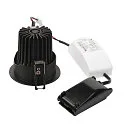 SLV Luminaria empotrable H-LIGHT 1 LED incl. conductor, negro mate regulable 11,5W 265lm 2700K 20° 20° CRI 80