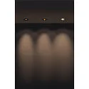 SLV Luminaria empotrable H-LIGHT 1 LED incl. conductor, negro mate regulable 11,5W 265lm 2700K 20° 20° CRI 80