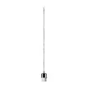 Luminaria colgante FENDA sin pantalla, con cable abierto E27 IP20, cromo regulable