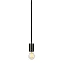SLV Luminaria colgante FITU PD con cable abierto E27, negro regulable