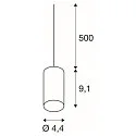 SLV Luminaria colgante FITU PD con cable abierto E27, blanco regulable