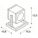 SLV Proyector para exteriores CUBIX I GU10 IP44, antracita