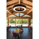 SLV LED Pendant luminaire MEDO RING 60 LED, 35W, 105°, 3000K, black