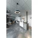 SLV LED Pendant luminaire MEDO RING 60 LED, 35W, 105°, 3000K, black