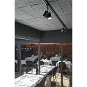 Foco monofásico BIMA 2 de 2 llamas, incl. adaptador monofásico, ajustable GU10 IP20, negro regulable