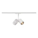 Foco monofásico BIMA 2 de 2 llamas, incl. adaptador monofásico, ajustable GU10 IP20, blanco regulable
