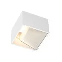 Luminaria de pared LOGS IN angular, blanco