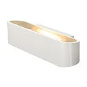 Luminaria de pared OSSA 300 Arriba-Abajo, oval R7s IP20, blanco regulable