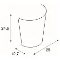 SLV Luminaria de pared BASKET E27, satinado, gris plateado